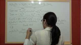 QUIMICA REDOX E26 Cálculos estequiométricos dicromato y sulfato ferroso con RENDIMIENTO [upl. by Fiore]