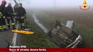 Rovolon PD Esce di strada donna ferita 09122015 [upl. by Yelsna67]