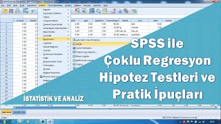 SPSS ile çok değişkenli regresyon analizi hipotez testleri ve çoklu doğrusallık sorunu [upl. by Angrist]