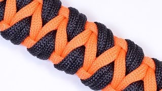 How to Make a Variation of the quotCaged Solomonquot  Paracord Bracelet  BoredParacord [upl. by Adlee]