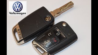 20182021 VW Golf Key Fob Battery Replacement  EASY DIY [upl. by Saeger]