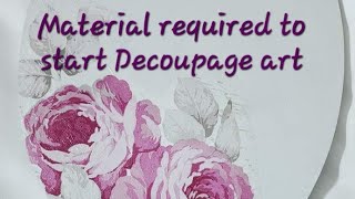 Decoupage art course An introductory lesson how to start Decoupage for beginners [upl. by Huan]