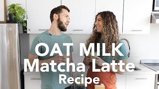 The Best OAT MILK MATCHA LATTE Recipe [upl. by Clabo]