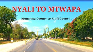 NYALI MOMBASA TO MTWAPA KILIFI ROAD DRIVE  KENYA TheAfricanAdventurerDiaries [upl. by Garneau]