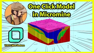 Micromine 2022 Implicit Geological Modelling Geology Model Tool [upl. by Sandstrom]