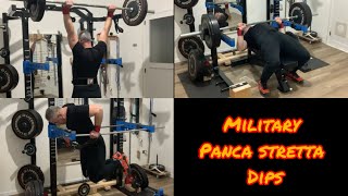 Military panca stretta dips zero chiacchiere ALLENATI [upl. by Ahsinert]