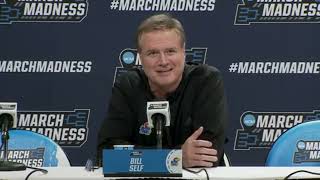 Bill Self looks ahead to Kansas vs Gonzaga in the NCAA Tournament Round of 32 [upl. by Oman406]