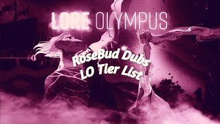 Lore Olympus  Tier List 1  RoseBud Dubs [upl. by Alvera]