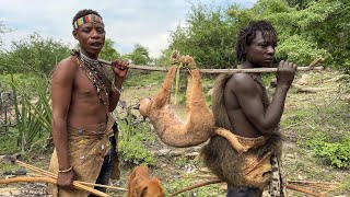 Amazing How Hadzabe Tribe Survive by Hunting  Primitive Bushman Lifestyle [upl. by How]