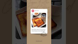 Easiest Breakfast for hostel kids  Burnt Caramel Toast  3 ingredient breakfast breadbutter [upl. by Olsson392]