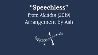 quotSpeechlessquot from Aladdin TTBB Choral Sheet Music [upl. by Adeuga]