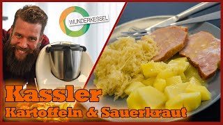 Kassler mit Sauerkraut und Kartoffeln  Thermomixrezepte aus dem Wunderkessel [upl. by Amadeus83]