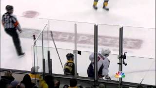 Patrice Bergeron crushing Alex Ovechkin Washington Capitals vs Boston Bruins 41412 NHL Hockey [upl. by Retsila]