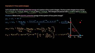 Grade 12 FRQ 4 Example 37 Electric potential energy of four point charges [upl. by Aural8]