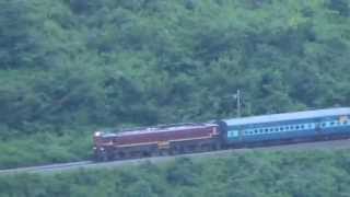 Kirandul  Vishakapatnam Passenger near Borra Caves [upl. by Alolomo433]