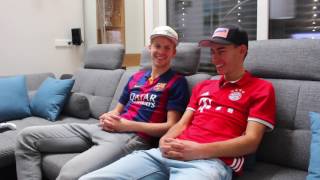 Michl amp Kraftl  Michael Hayböck und Stefan Kraft  Die FIFA RevancheBarcelona vs Bayern [upl. by Trent]