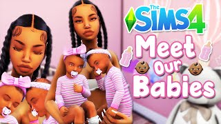 Our Twin Girls Are HERE👩🏽‍🍼💞 Single Teen Mom Life Ep 6 — Sims 4 LP [upl. by Arrimat410]