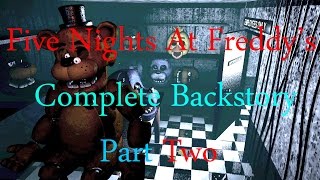 Complete Backstory Of Five Nights At Freddys FNAFPart 2 [upl. by Yesdnyl]