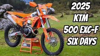 NEW 2025 KTM 500 EXCF SIX DAYS DETAIL LOOK [upl. by Lemmor]