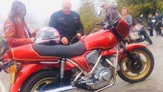 HESKETH V1000 Behemoth of Motorcycles Rocks up to Rykas Cafe at BOX HILL  Sunday Morning Ride Out [upl. by Redleh932]