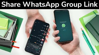 How to Share WhatsApp Group Link Android [upl. by Oratnek]