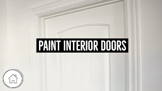 DIY How to Paint an Interior Door  White [upl. by Ordnasela]