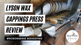 How To Process Honeycomb  LysonAbelo 100kghr Wax Cappings Screw Press Review [upl. by Elocan]