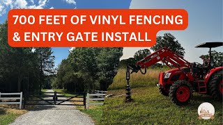 Vinyl Fence And Driveway Gate [upl. by Floridia]