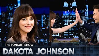 Dakota Johnson Shows a Stunt Video from Madame Web and Plays the Jinx Challenge  The Tonight Show [upl. by Adamson]