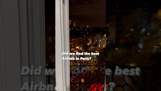 We found the best Airbnb in Paris Full tour in our new video France EiffelTower ParisFrance [upl. by Aicena174]