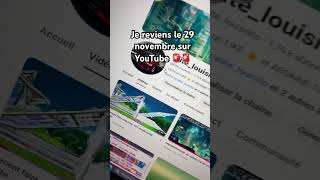 Je reviens sur YouTube 🚨🚨🚨 ad [upl. by Eekcaj295]