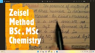 Zeisel MethodBSc ChemistryMSc Chemistry Chemistry Zeiselmethod like share subscribe [upl. by Dumm]