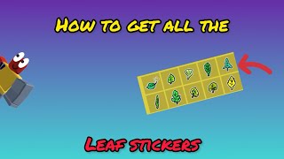 How to get ALL Leaf Stickers  Bee Swarm Simulator  New Update beeswarmsimulator [upl. by Eenor279]