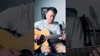 Some thoughtful Guitar noodling 😂😂🎸 yamahaguitars jazz acoustic [upl. by Uaerraj]