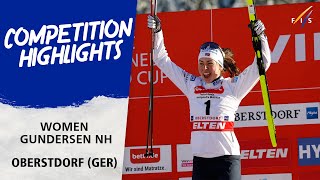 Mari Leinan Lund leads Norwegian clean sweep in Oberstdorf  FIS Nordic Combined World Cup 2324 [upl. by Wahl]