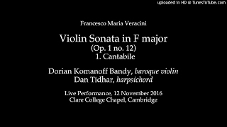 Veracini Violin Sonata in F major Dorian Komanoff Bandy and Dan Tidhar [upl. by Pepin]