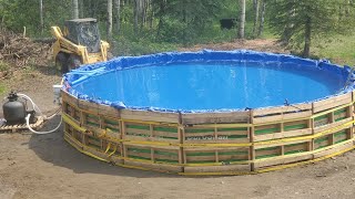 DIY Pallet Pool for the kids [upl. by Anyaled]