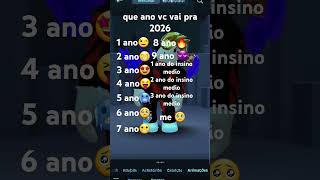 Que ano vc vai pra 2026 ⭐️claro que vc vai passar de ano⭐️ roblox [upl. by Maillw]