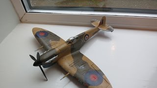 Airfix 148 Spitfire Vs Messerschmitt DDs Pt1 [upl. by Baiss]