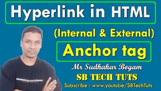 Hyperlink in HTML Internal amp External  Anchor Tag  HTML Tutorial  CLASS12  Telugu [upl. by Lipp]