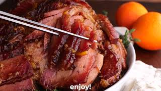 Baked Ham with Orange Honey Ham Glaze [upl. by Anialram]