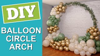 Circle Balloon Backdrop with Eucalyptus [upl. by Avra]