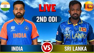 Live India vs Sri Lanka 2nd ODI  IND vs SL Live Cricket match Today [upl. by Adyahs]