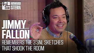 Jimmy Fallon Remembers the 3 quotSNLquot Sketches That Shook the Room [upl. by Bramwell]