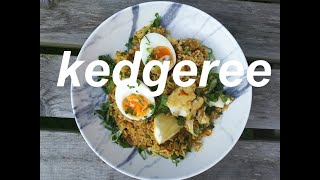 Kedgeree a classic Anglo Indian curry with smoked haddock breakfast or brunch dish [upl. by Endaira]