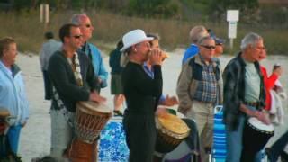 Nokomis Beach Florida sunset Drum Circle [upl. by Mayram647]