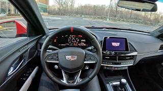 2024 Cadillac CT4V Blackwing 6Speed Manual  POV Driving Impressions [upl. by Moe55]