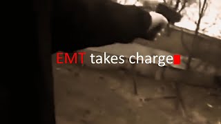 Officer has panic attack on the job  EMT takes charge [upl. by Amsirak894]