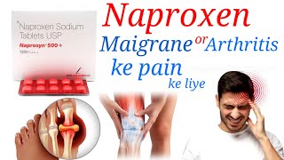 Naproxen 500 mg tablet  Naprosyn 250 tablet hindi  migraine headache arthritis [upl. by Garin]