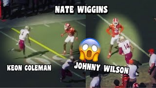 Nate Wiggins Vs Keon Coleman amp Johnny Wilson 🔥 2024 NFL Draft WR Vs CB [upl. by Amoritta]